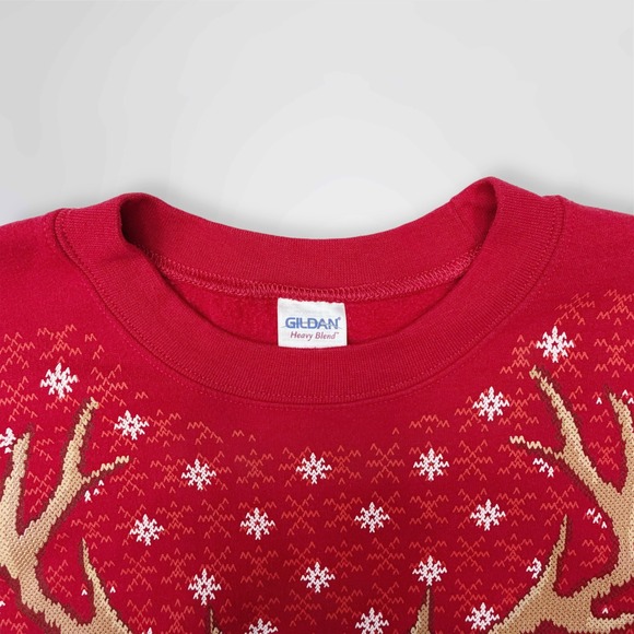 Red Deer Sunglasses Beer Ugly Christmas Sweater  Mens XL - Picture 2 of 9